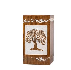 Urne funéraire arbre de vie en palissandre pour cendres humaines boîte en bois fait à la main adulte funéraire personnalisé urne pour animaux de compagnie - Product Image 5