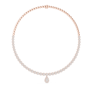 Collar de Diamantes de Corte Brillante de Lujo, Cultivado en Laboratorio, Certificado por IGI, Diseño Personalizado, Joyería Fina Chapada en Oro, Moderno para Mujer - Product Image 3