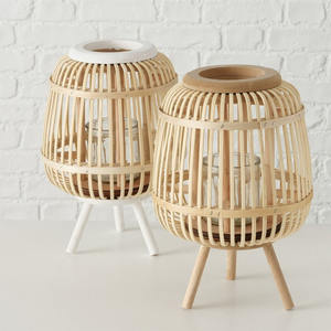 Elegante Linterna de Ratán Natural con Asa, Hecha a Mano, Ecológica, Portavelas Navideños, Color y Tamaño Personalizables, Decoración para el Hogar, Vietnam - Product Image 3