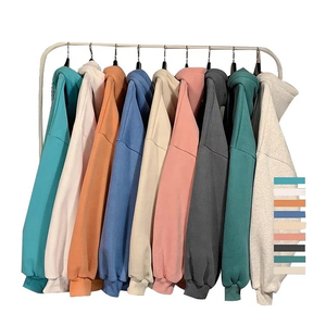 Sweats à capuche unisexes surdimensionnés brodés de haute qualité 2025, respirants, pour hommes, poids lourd, grande taille, vente en gros, hiver - Product Image 3