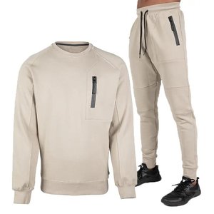 Conjunto de sudadera y Jogger de otoño para hombre, chándal para hombre con logotipo personalizado cosido, chándal para hombre - Product Image 3