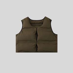 Gilet matelassé léger, tissu doux, isolé, chaud, adapté aux activités de plein air, aux voyages, à la vie quotidienne, au style décontracté et urbain - Product Image 4