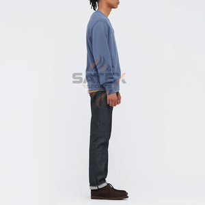 Service OEM Sweat-shirt unisexe Dernier design Couleur unie Manches longues Col rond Basiques 100% coton polaire Brodé Haute qualité - Product Image 4