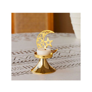 Bougeoir de luxe en métal de qualité pour la décoration du Ramadan Bougeoir décoratif pour la fête de l'Aïd Bougeoir photophore - Product Image 2