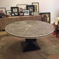 Support à gâteau de haute qualité, antique, électroplaqué, avec incrustation d'os, base en bois, base pilier, pour décorations de fêtes d'anniversaire et de mariage, prix de gros J