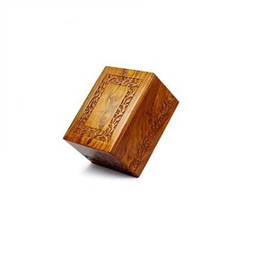 High Quality Urns Natural Polished Finishing Home Decor Solid Cremation Wood Decor for Human Ashes Storage Best Design - Product Image 3