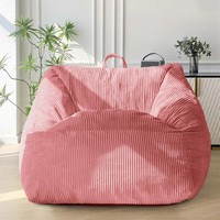 Sillón Puff Moderno YOBO con Asa y Funda Extraíble para Adolescentes, Sala de Estar, Juegos, Lectura y Relajación