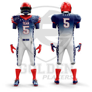 2024 nueva llegada de alta calidad profesional hecho fútbol americano Jersey bordado personalizado camisas hombres mujeres Unisex uniformes - Product Image 4