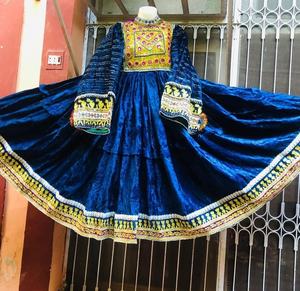 2020 Hot Selling <b>Tribal</b> Ethnic Vintage Kuchi Afghani/Pakistani <b>Dress</b> Multicolor Silk Party Wear with Traditional Oriental Design - Product Image 2