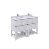 Nouvelle Arrivée Meuble-lavabo moderne en bois massif (chêne/pin/acacia) pour salle de bain, faible MOQ, prêt à assembler, Vietnam