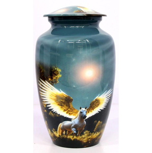 Urna de cremación hecha a mano Urna de cremación de diseño único para cenizas humanas Funeral conmemorativo decorativo - Product Image 1