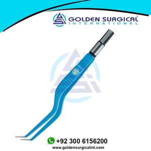 Pinzas bipolares europeas de bayoneta de alta calidad en ángulo hacia abajo | Pinzas bipolares Pinzas de electrocoagulación al por mayor - Product Image 6