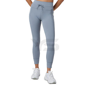 Pantalon de yoga XL personnalisé pour femmes, legging, collants de compression avec options multicolores, legging d'entraînement à coutures longues avec taille moyenne - Product Image 5