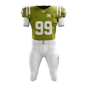 Uniforme de Fútbol Americano de Manga Corta, Ligero y Transpirable, para Hombre, 100% Poliéster, Precio de Fábrica, MOQ Bajo - Product Image 1