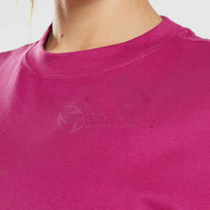 Vente en gros T-shirts pour femmes T-shirt uni pour homme T-shirt haute visibilité Vêtements pour femmes T-Shirt surdimensionné en coton - Product Image 5