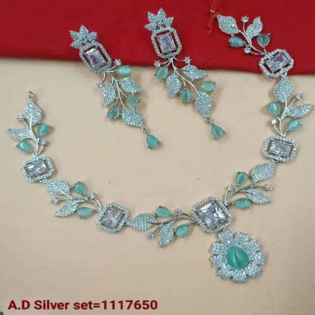 Бриллиантовое ожерелье, свадебные украшения, одежда для вечеринки, индийская мода, ювелирные изделия из тяжелого американского бриллианта, наборы ювелирных изделий