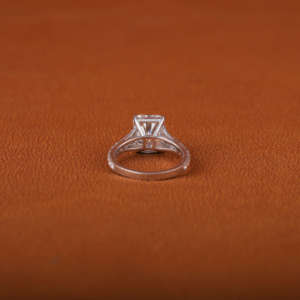 Bague de fiançailles solitaire en or massif 14K de style classique, diamant cultivé en laboratoire, certifié IGI, cadeau de mariage pour bagues fines - Product Image 4