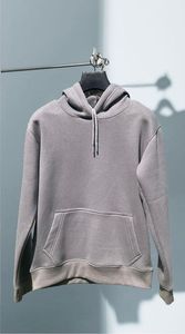 Sweat à capuche unisexe de haute qualité 100 % coton épais 400 g/m² coupe oversize épaules tombantes sans cordons numérique ODM uni automne - Product Image 3