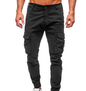 Pantalon cargo tactique élastique pour homme, coupe droite, multi-poches, décontracté, avec logo personnalisé, vente en gros - Product Image 1