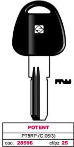 Chiave Punzonata in Ottone Pt5rp (g.Vag 3) Potent - Product Image 1