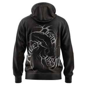 เสื้อสเวตเตอร์พิมพ์ลายพัฟสำหรับผู้ชายเสื้อสเวตเตอร์ผ้าฟลีซขนาดใหญ่เสื้อกีฬาผ้าคอตตอนมีฮู้ดสำหรับ3D โลโก้ออกแบบได้ตามต้องการ - Product Image 4