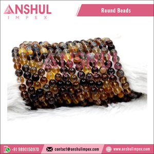 Nuevo Diseño de Alta Gama, Logotipo Personalizado Disponible, Cuentas Redondas de Fluorita de Miel AAA de 8 mm para Pulseras, Modelo RB-HFL-AAA-8 de Anshul Impex - Product Image 2