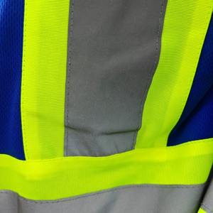 Chemises de travail à manches longues à séchage rapide, orange haute visibilité, vêtements de travail pour les ouvriers du bâtiment, uniformes avec bandes réfléchissantes à haute visibilité - Product Image 5