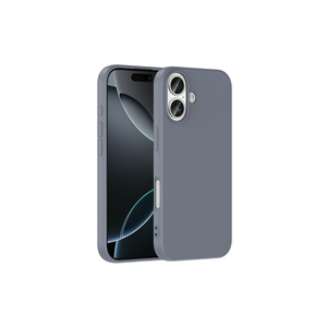 Funda de Silicona Premium Serie Mara para iPhone 17 Plus, Cubierta Protectora Líquida en Gris, Ofrece Protección para el Teléfono - Product Image 1
