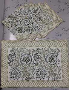 Serviettes 100% coton en bois imprimé à la main bloc impression doux coton tissus serviettes à manger couverture décor Table couverture serviettes - Product Image 5