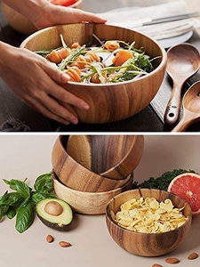 สินค้ามาใหม่ ขายดี ชามไม้กระถินเทศสำหรับเครื่องครัว ชามไม้สไตล์โมเดิร์นขนาดเล็ก ขายโดยชาวอินเดีย - Product Image 3