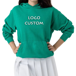 Sudaderas con capucha gruesas informales de alta calidad para mujer, sudaderas con bolsillos de canguro de gran tamaño personalizadas para mujer - Product Image 2