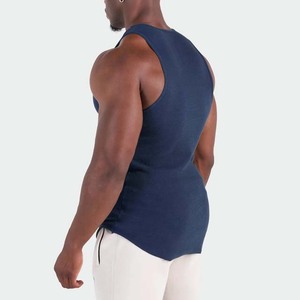 เสื้อกล้ามเล่นกีฬาของผู้ชายเสื้อกล้ามสำหรับวิ่งออกกำลังกายเสื้อกล้ามผ้าคอตตอนโพลีเอสเตอร์แขนกุดขนาดใหญ่พิเศษ - Product Image 3