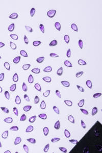 พลอยควอตซ์ทรงลูกแพร์ทรงหลวม4X3มม. พลอยอเมทิสต์บราซิลเลี่ยนธรรมชาติคุณภาพ AAA - Product Image 2