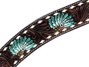 Venta al por mayor logotipo personalizado ecuestre occidental cuero Headstall costura elegante equipo de equitación tachuelas combinación para jinetes - Product Image 4