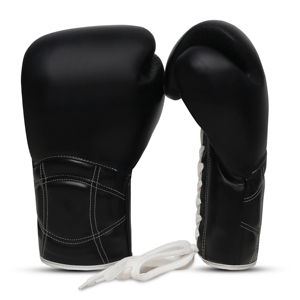 Gants de boxe en cuir véritable avec sangle de poignet réglable et crochet, personnalisés OEM, unisexe, pour entraînement de boxe et de kick-boxing, les plus vendus - Product Image 3