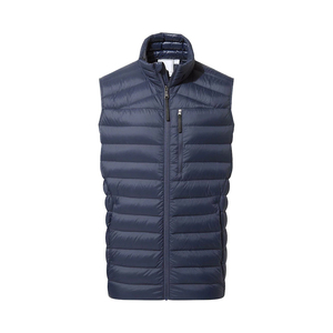 Gilets matelassés d'extérieur pour hommes, sans manches, fermeture éclair sur le devant, poche, gilet matelassé chaud d'hiver coupe-vent avec poche - Product Image 1