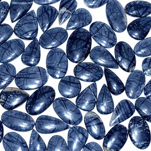 Pierre précieuse en vrac de quartz de jaspe naturel Picasso pour la fabrication de bijoux, composants de pendentif de taille personnalisée - Product Image 2