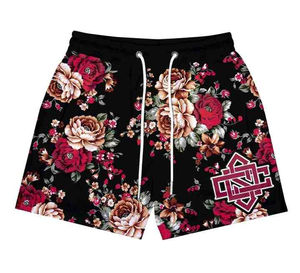 กางเกงขาสั้นเล่นฟิตเนสเล่นกีฬาสำหรับผู้ชายกางเกงขาสั้นเล่นฟิตเนสเล่นยิมทำจากโพลีเอสเตอร์ผ้าสแปนเด็กซ์ - Product Image 5