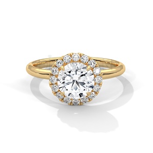 Anillo de Compromiso y Boda de Diamante Moissanite con Corte Brillante para Mujer, Plata de Ley 925, Diseño Único de Alta Calidad - Product Image 1