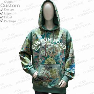 Sudaderas con capucha de sublimación de clasificación superior para mujer, sudaderas con capucha de sublimación de diseño anticontracción de secado rápido con tamaño personalizado - Product Image 1