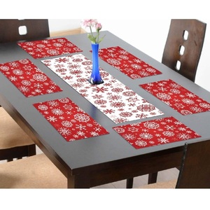 Produit promotionnel élégant tapis de Table à manger tapis de décoration vente en gros personnalisé rond tasse à café tapis ensembles OEM & ODM Table de cuisine nordique - Product Image 2