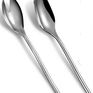 Cuchara Set de 5 VENTA CALIENTE Cubiertos Selandia Rattan Salad Server Set de 2 HECHO EN INDIAA - Product Image 2