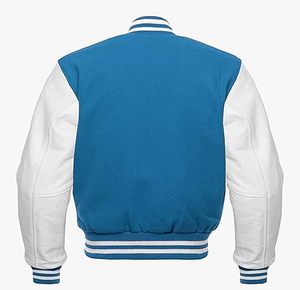 เสื้อแจ็กเก็ตขนสัตว์ผสมแขนเสื้อทำโลโก้ได้ตามต้องการแบบ2026มีให้เลือกทุกขนาดผู้ผลิต OEM ราคาดี - Product Image 2