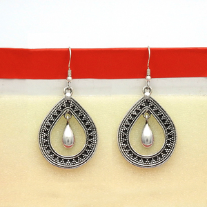 Pendientes clásicos hechos a mano, joyería de plata 925 sólida para mujer, pendientes de estilo bohemio de Plata de Ley 925, regalo perfecto para ella - Product Image 2