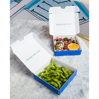 Boîte à sushi en papier personnalisable avec séparateurs, pour emporter, de qualité alimentaire, jetable, pour sushi japonais à emporter