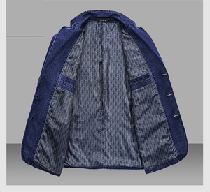 Women's Cotton Denim <b>Jackets</b> Ripped Frayed Long Sleeves Fashion Casual Design Button Closure Breathable Feature <b>Jackets</b> - Product Image 3