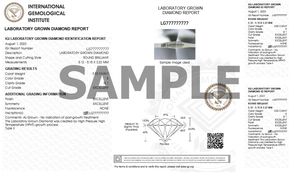 1.00ct Redondo E VS2 Diamante de corte brillante cultivado en laboratorio Certificado IGI Excelente Diamante suelto de 1 quilate de Lab - Product Image 4