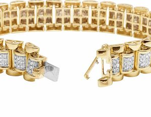 Trendy Fashion Design in S925 <b>Sterling</b> <b>Silver</b> Round Cut Ice Out Moissanite Diamond Hip Hop Style <b>Bracelets</b> <b>for</b> <b>Men</b> - Product Image 6