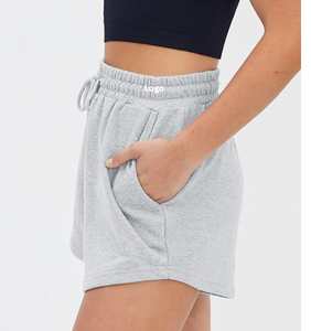 2024 femmes taille haute Shorts français Terry Fitness Gym décontracté été athlétique Shorts Bangladesh - Product Image 2