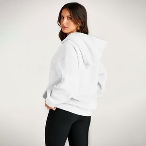 Nardon Apparel Sweat à capuche en polaire à manches longues pour femmes, décontracté et léger, pour l'hiver, avec badge frontal et logo - Product Image 2
